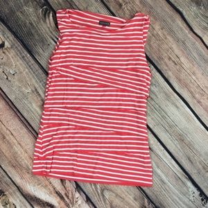 Vince Camuto orange and white striped Blouse